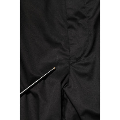 Dolce & Gabbana Black Cotton Tapered Men Formal Trousers Pants