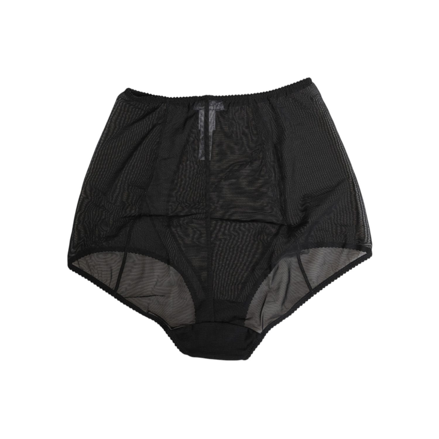 Dolce & Gabbana Black High Waist Mesh Sheer Shapewear Underwear