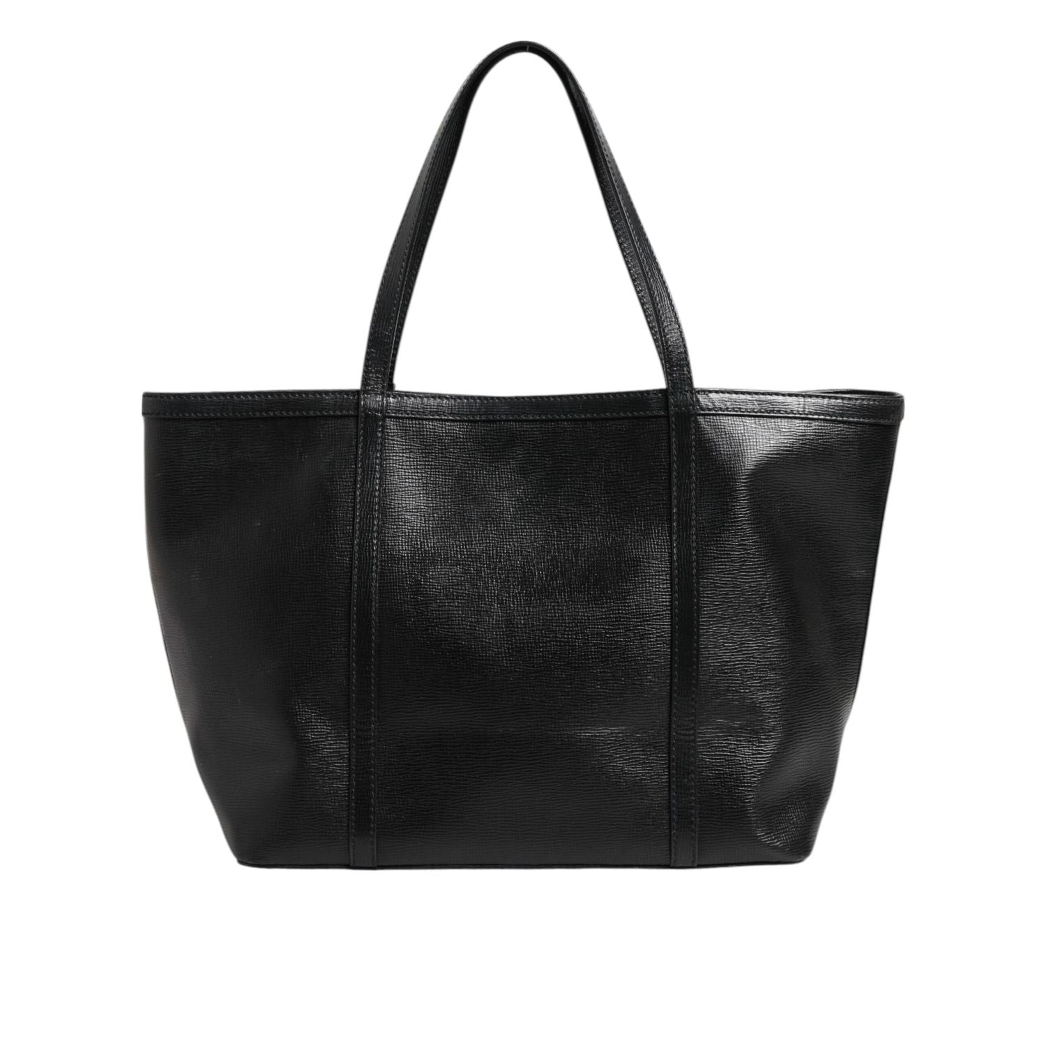 Front view with bag zipped and handles upright.