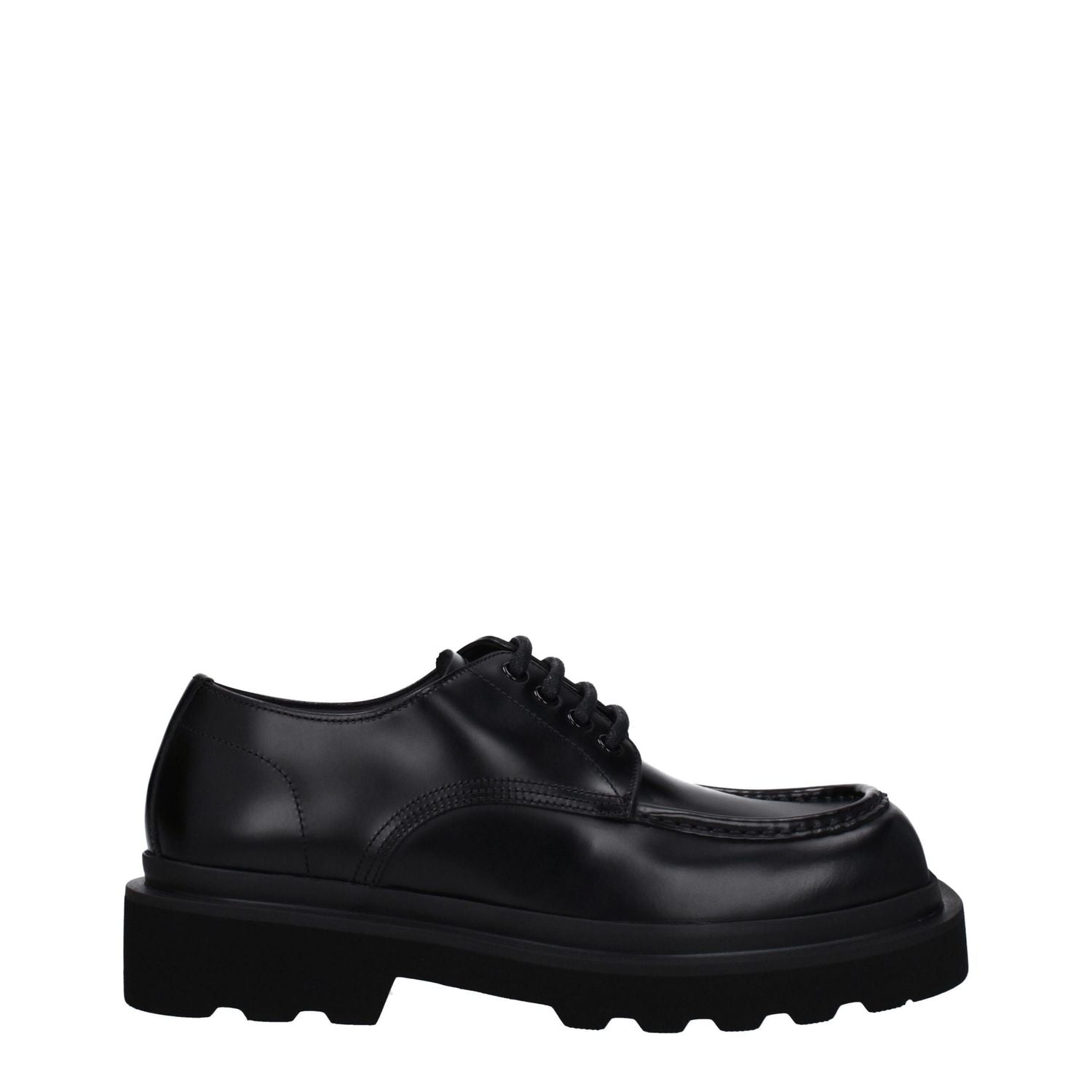 Dolce & Gabbana Black Leather Oxfords And Derbies
