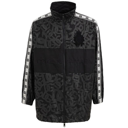 Dolce & Gabbana Black Polyester Shell Jacket 1728,67397976224,Black,Clothing,Dolce & Gabbana,Jackets & Coats - Clothing,Jackets - Men - Clothing,Men,Men - Clothing,New with tags,S,Shell Jackets - Jackets & Coats - Clothing