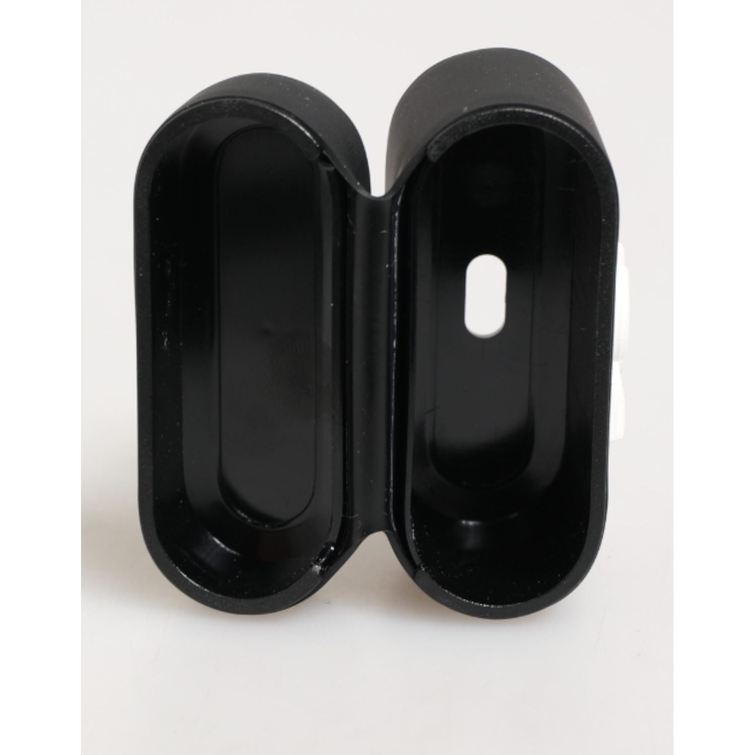 Dolce & Gabbana Black White Rubber Embossed Logo Accessory Airpods Case