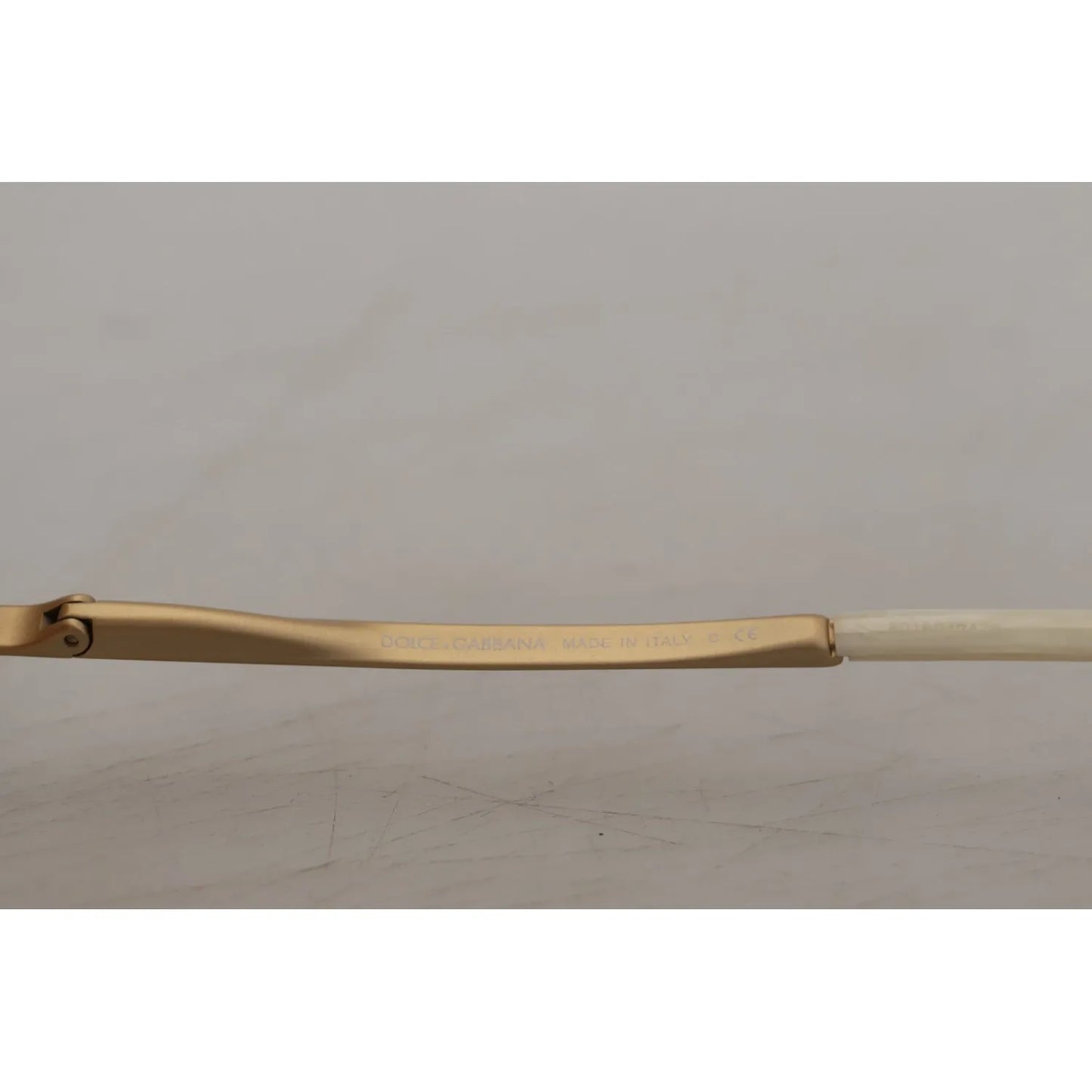 Dolce & Gabbana DG2159B Beige Gold Straw Butterfly Crystals Sunglasses