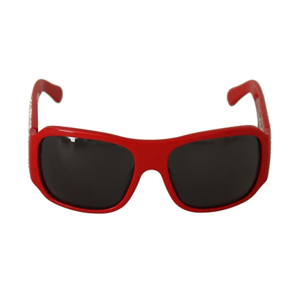 Dolce & Gabbana DG4027 Red Crystal Black Lens Shades Sunglasses