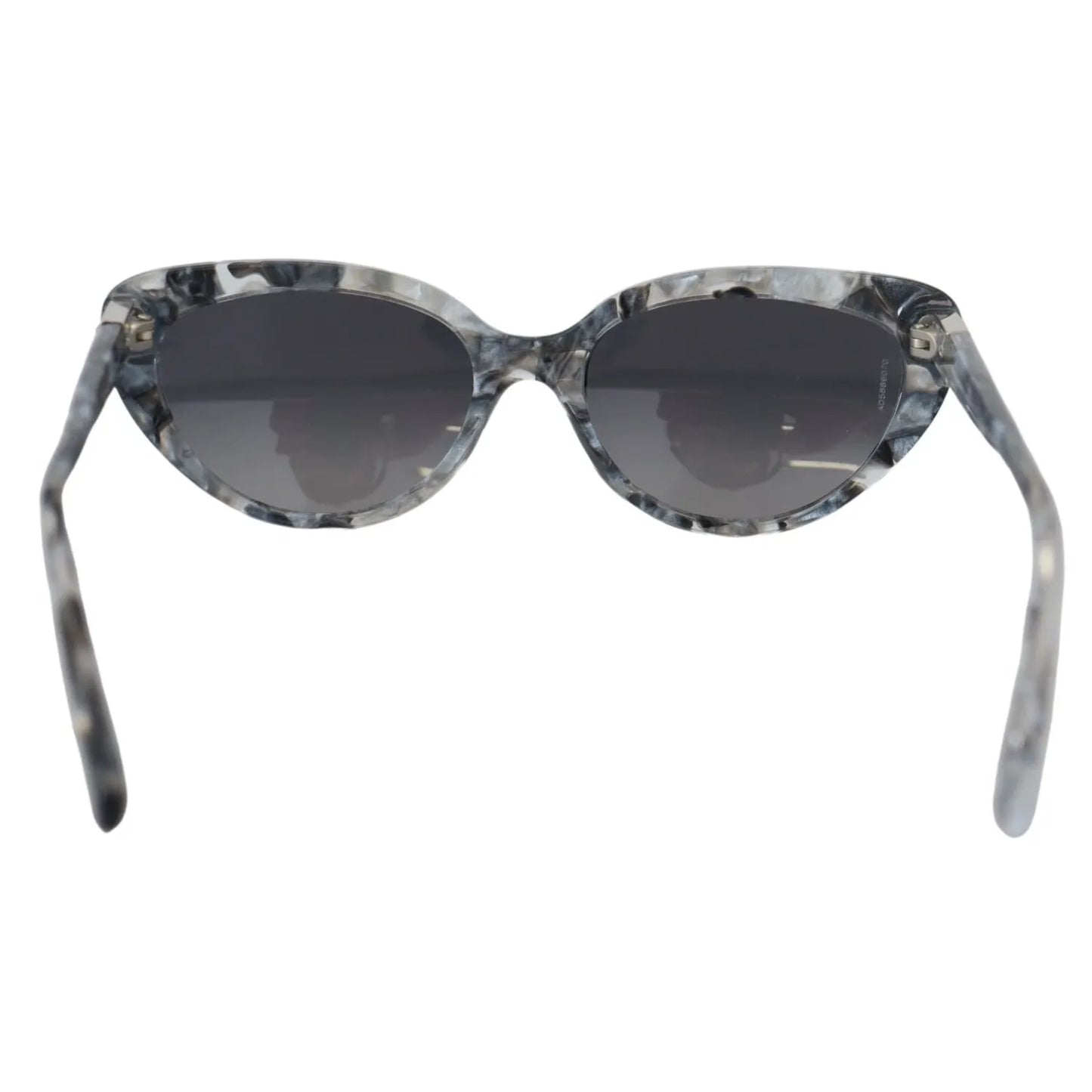 Dolce & Gabbana DG4194 Gray Acetate Logo Plaque Cat Eye Lens Sunglasses