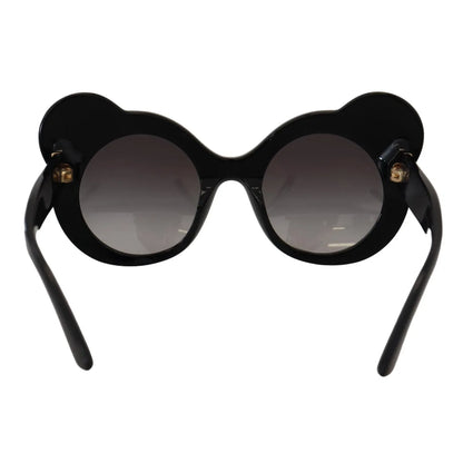 Dolce & Gabbana DG4325BM White Black Acetate Crystal Shades Sunglasses