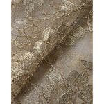 Dolce & Gabbana Gold Floral Lace A-line Sheath Mini Dress fabric detail