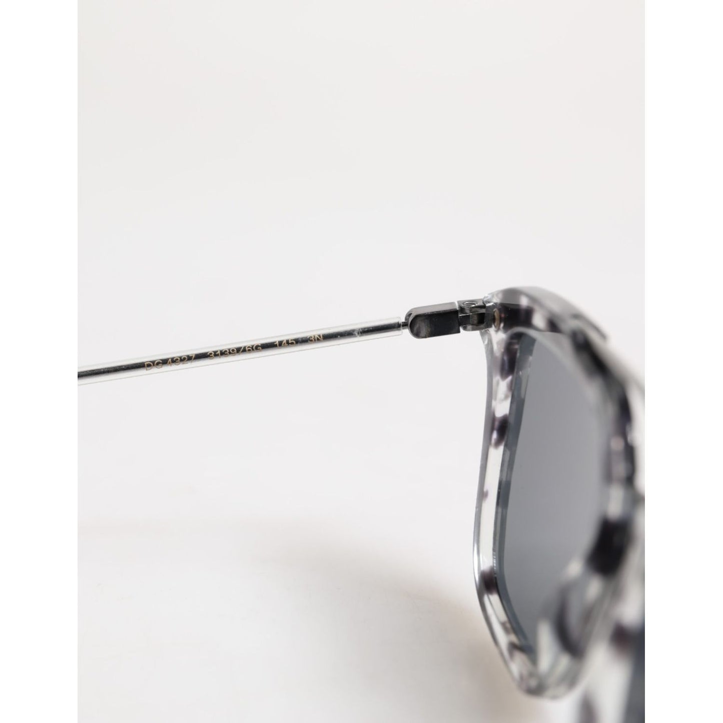 Dolce & Gabbana Gray Havana Acetate Square DG4327 Eyewear Sunglasses