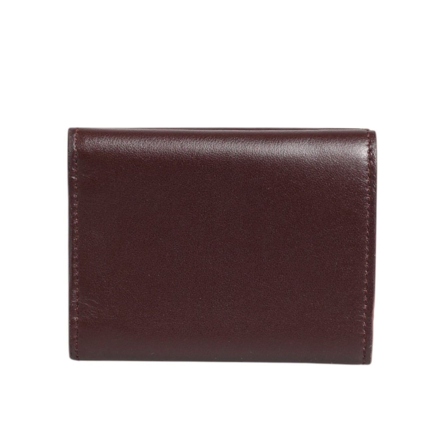 Dolce & Gabbana Leather Embossed Logo Trifold Men Card Holder Dark Brown crafted in high-quality leather, stylish and functional.