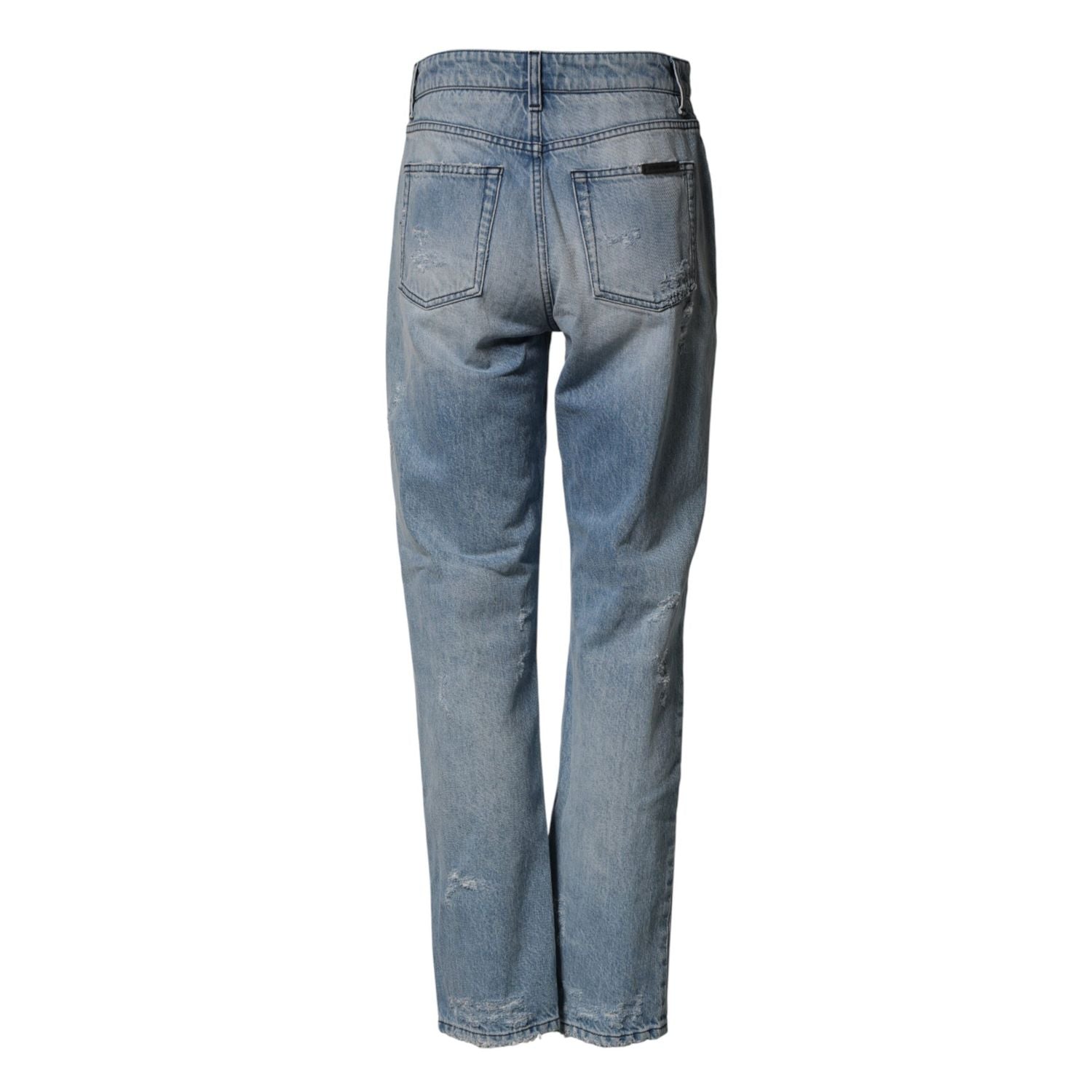 Dolce & Gabbana LightBlue Ripped Washed BOYFRIEND Denim Jeans