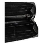 Interior view of Dolce & Gabbana Multicolor Camouflage Logo Zip Around Continental Wallet with card and bill slots.