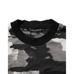 Dolce & Gabbana Multicolor Camouflage Men Short Sleeves T-shirt with crew neck