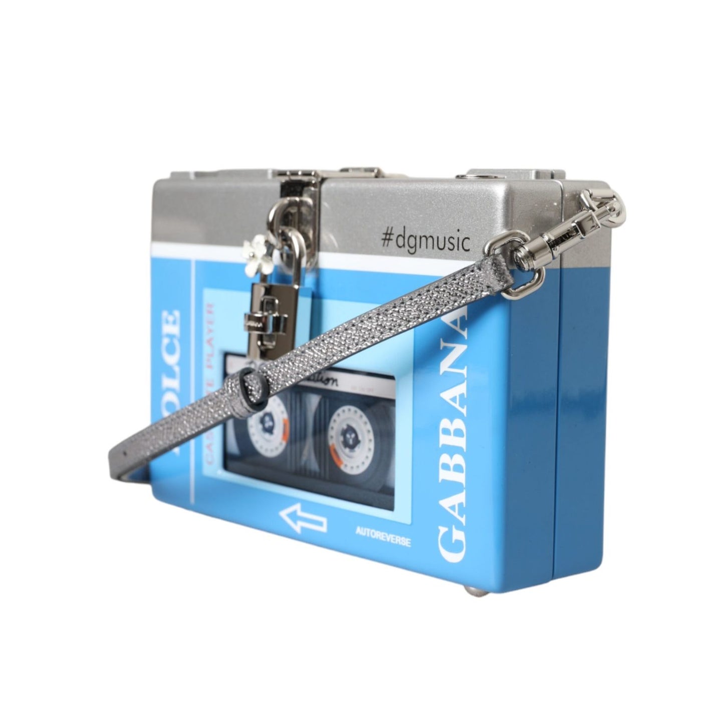 Dolce & Gabbana Multicolor Cassette Player Box DG Music Crossbody Shoulder Bag with padlock charm and adjustable strap