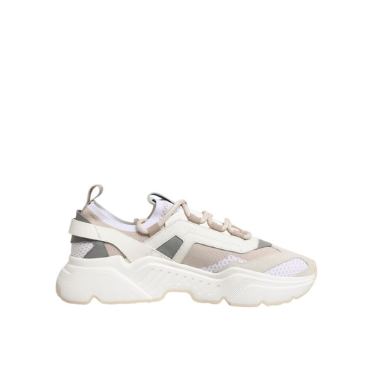 Dolce & Gabbana Multicolor Daymaster Low Top Sneakers Shoes with chunky silhouette and sporty design, featuring rubber sole and logo details.