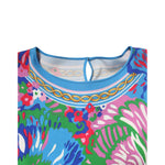 Dolce & Gabbana Multicolor Floral Printed Tunic Blouse Top with vibrant design and elegant details ideal for stylish outfits.