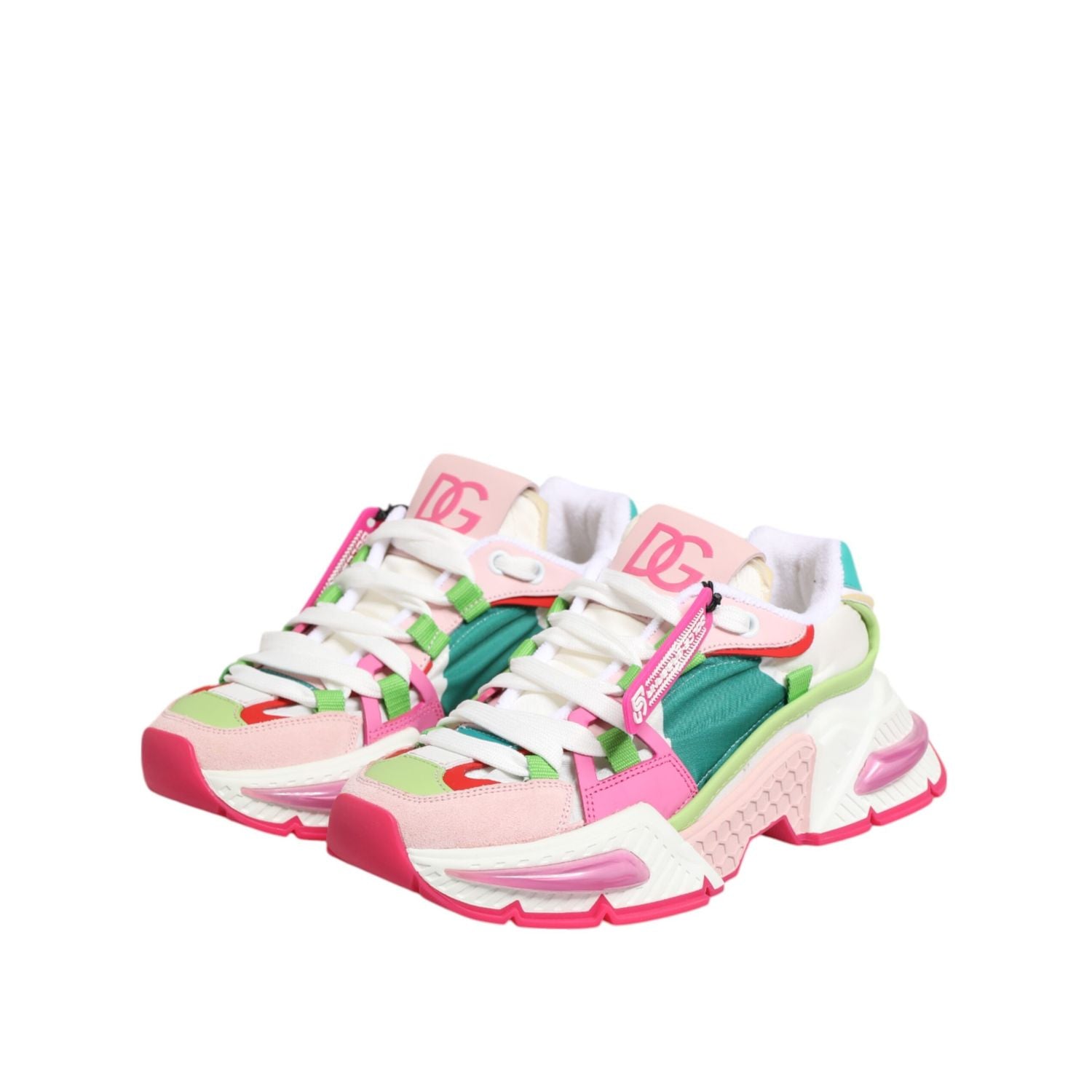 Dolce & Gabbana Multicolor Leather Airmaster Low Top Sneaker Shoes