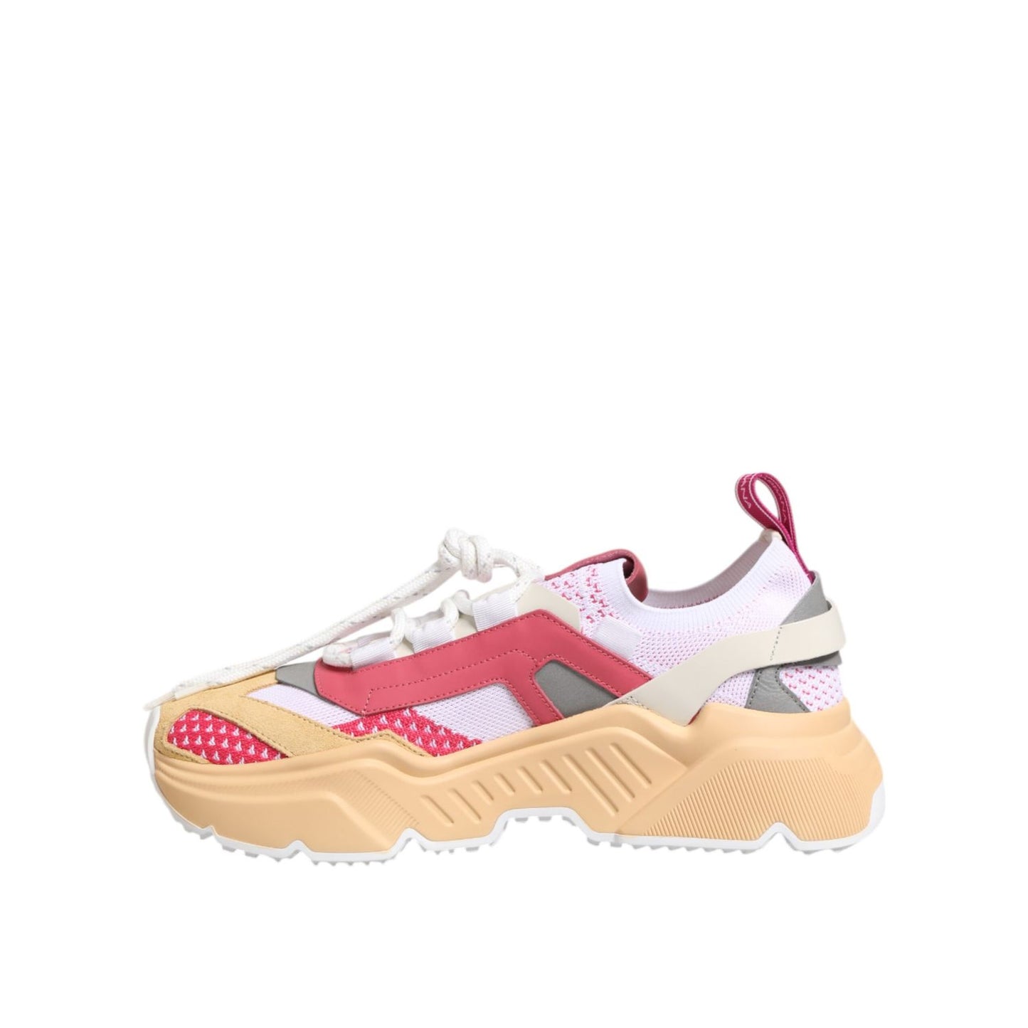 Dolce & Gabbana Multicolor Leather Daymaster Low Top Sneakers Shoes with chunky rubber sole and lace-up design