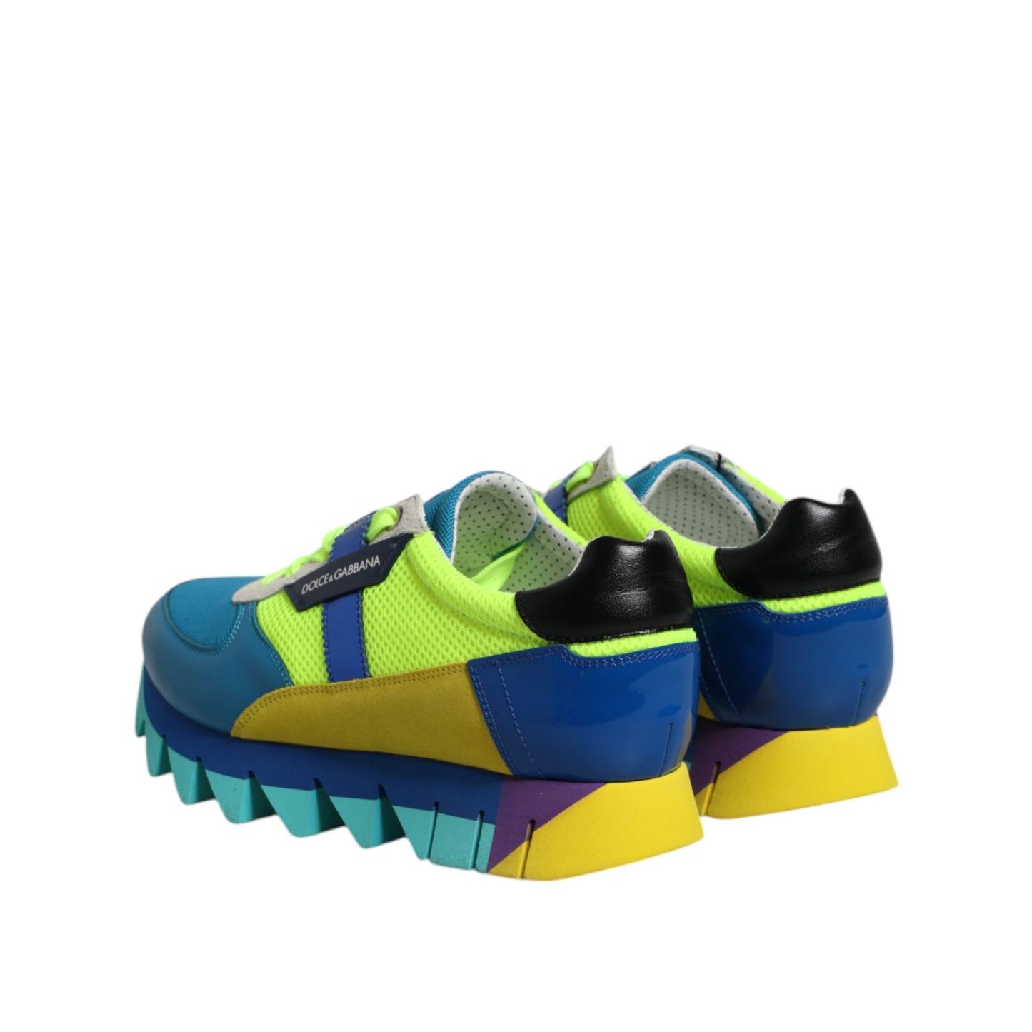 Dolce & Gabbana Multicolor Leather Low Top Men Sneakers Shoes