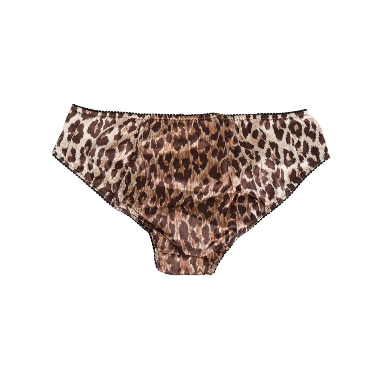 Dolce & Gabbana Multicolor Leopard Print Girdle Panty Underwear with elastic trim for comfort and moderate coverage.