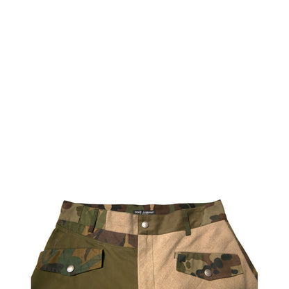 Dolce & Gabbana Multicolor Patchwork Flight Cargo Pants 1728,67345645728,Cargo Pants - Pants - Clothing,Clothing,Dolce & Gabbana,IT50 | L,Jeans & Pants - Men - Clothing,Material: 60% Cotton 30% Hemp 10% Nylon,Men,Men - Clothing,Multicolor,Pants - Clothing