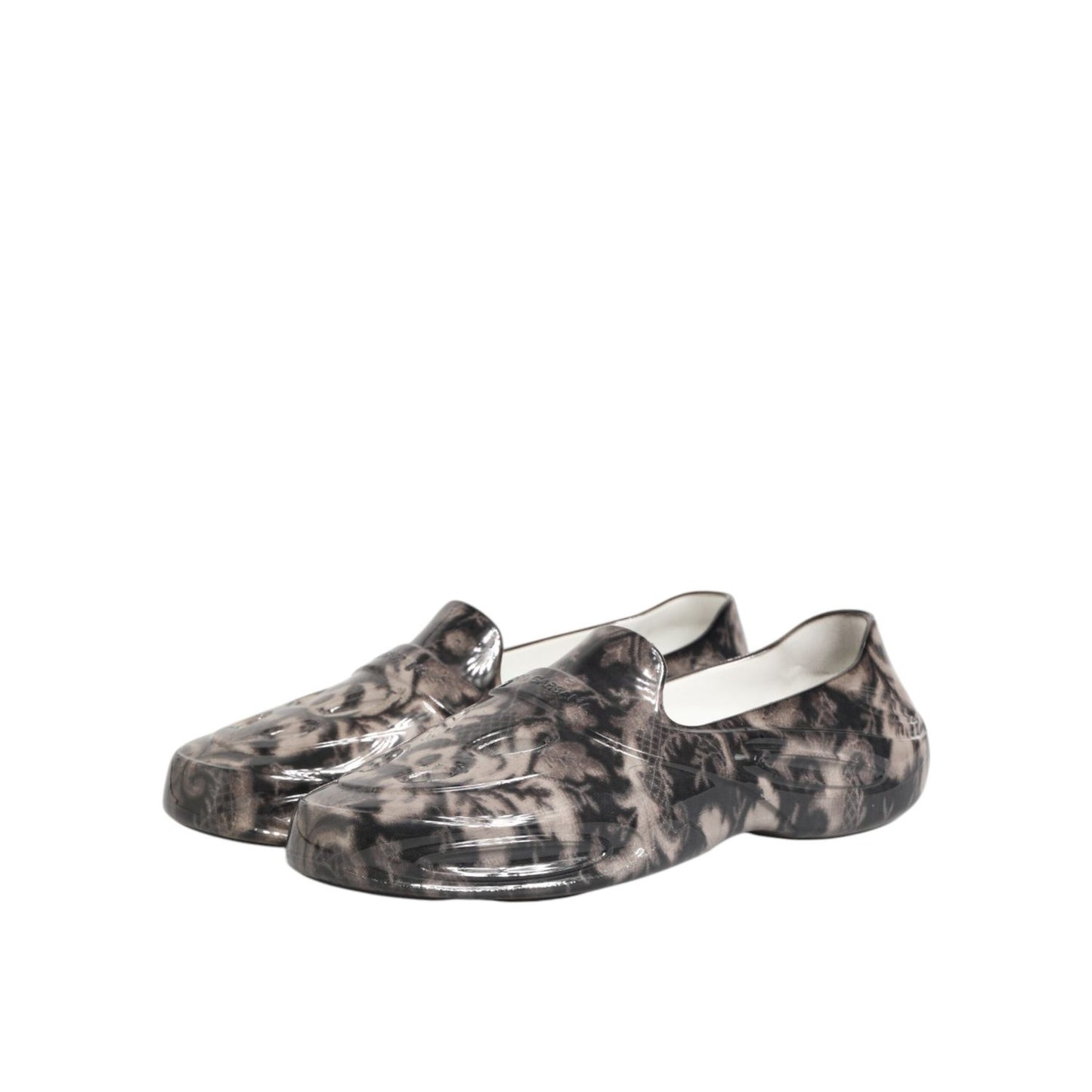 Dolce & Gabbana Multicolor Rubber Low Top Men Sneakers Shoes, sleek slip-on design, crafted with durable rubber, featuring logo details.