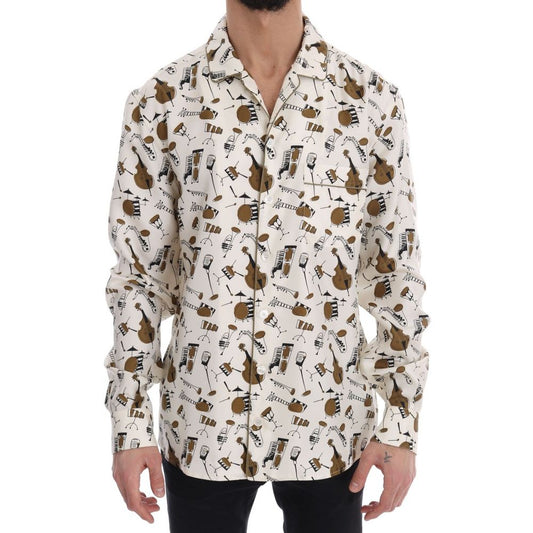 Dolce & Gabbana Multicolor Silk Pattern Shirt Dolce & Gabbana