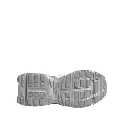 Sole view of Dolce & Gabbana Multicolor Space Low Top Men Sneakers Shoes showcasing durable rubber material and logo detail.