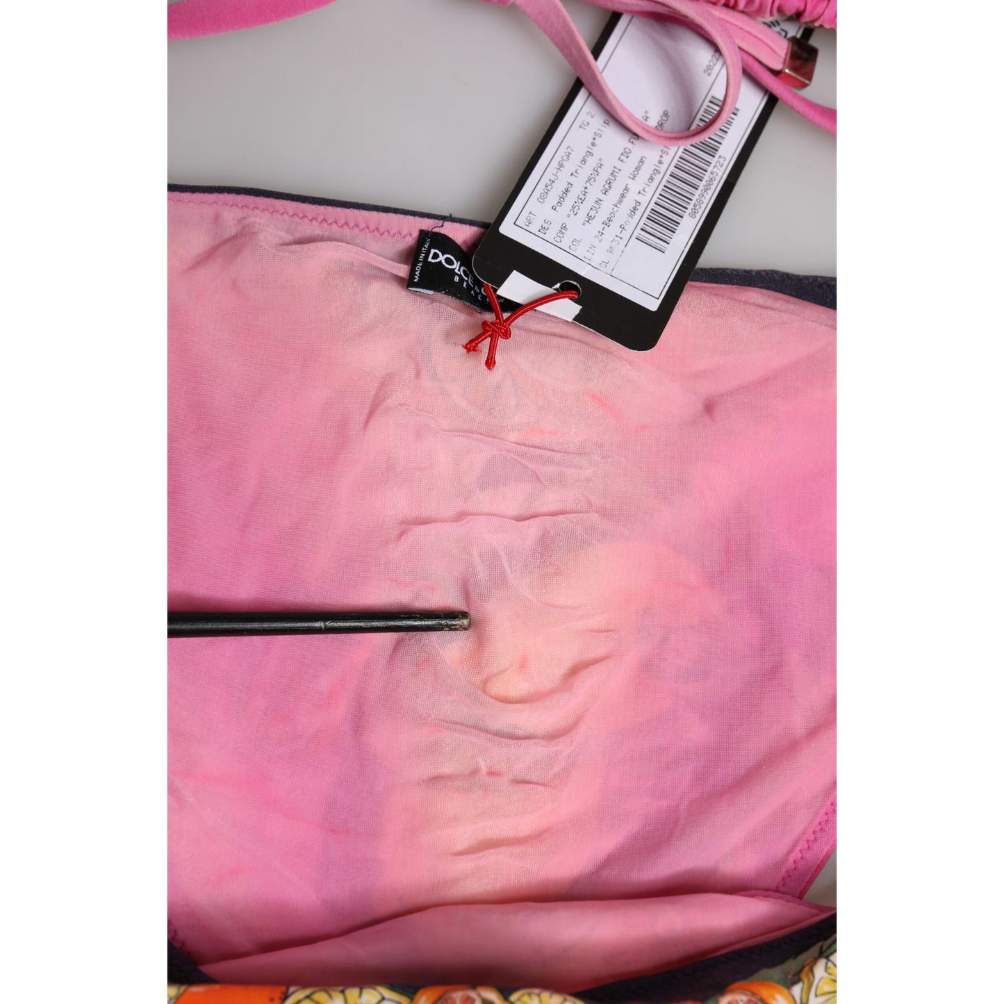 Dolce & Gabbana Pink Printed Swimsuit 2 Piece Top Bottom Swimwear