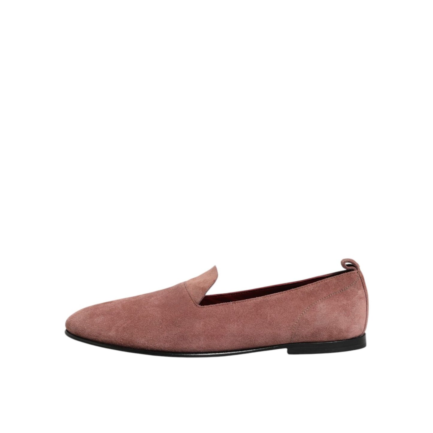 Dolce & Gabbana Pink Suede Loafers Formal Men Dress Shoes, elegant and refined footwear for the fashion-conscious gentleman.