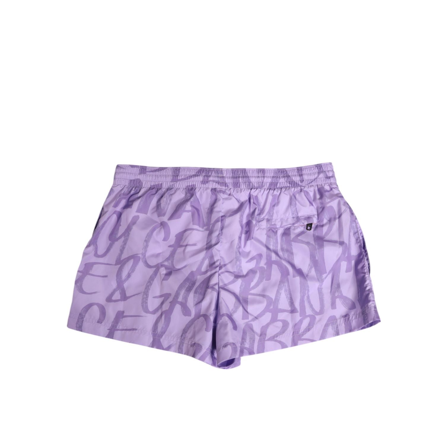 Dolce & Gabbana Purple DG Logo Print Nylon Men Shorts Swimwear