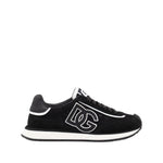 Dolce & Gabbana Sneakers Black with lace-up fastening, rubber sole, branded heel counter, and logo patch at the tongue.