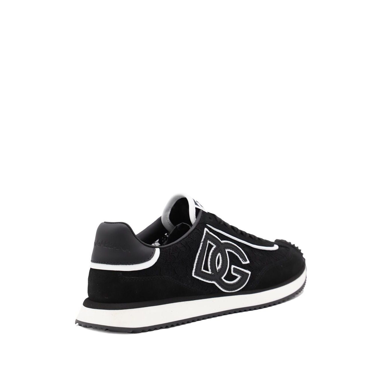 Dolce & Gabbana Sneakers Black with logo patch, lace-up front, rubber sole, and branded heel counter.