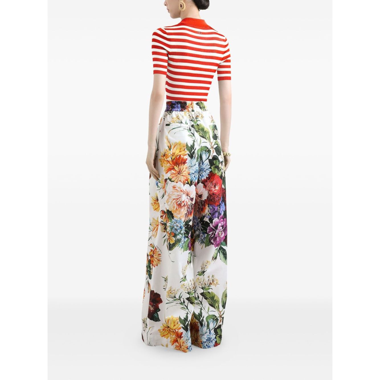 Dolce & Gabbana Striped Polo Top