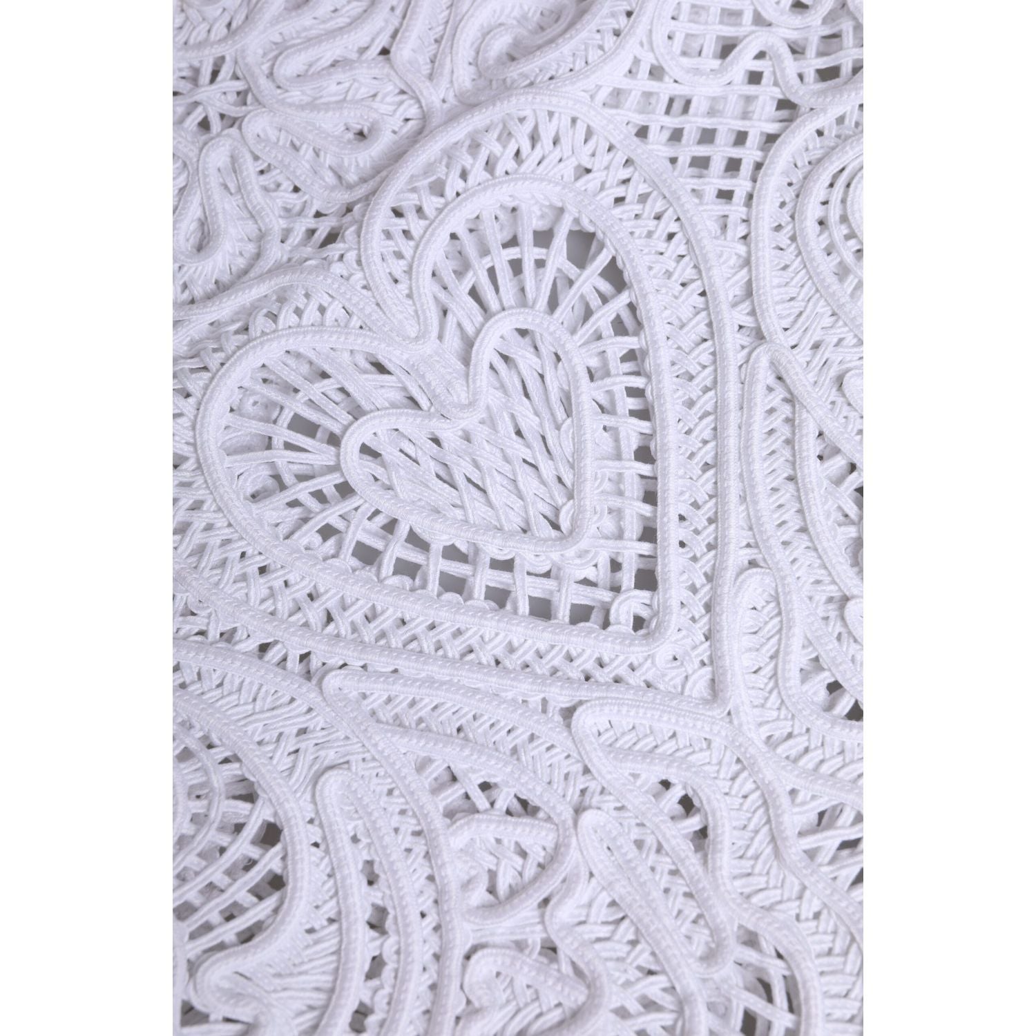 Dolce & Gabbana White Cordonetto Lace Beatrice Tote Shopping Bag