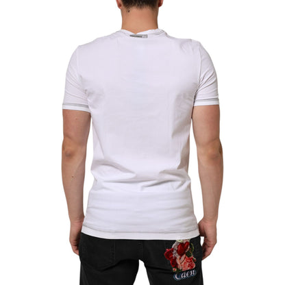 Dolce & Gabbana White Cotton Round Neck Men Underwear T-shirt