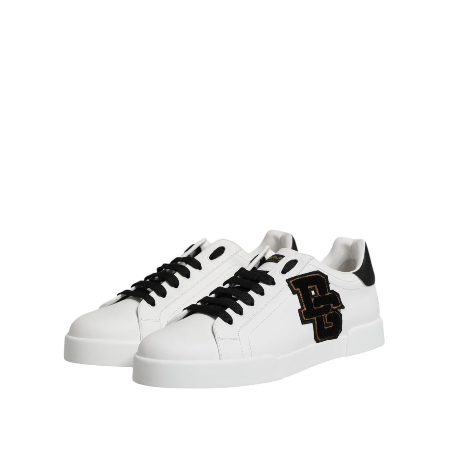 Dolce & Gabbana White DG Logo Portofino Low Top Sneakers Shoes