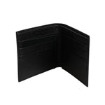 Dolce & Gabbana White Leather DG Star Logo Bifold Men Card Holder Wallet showcasing interior card slots.