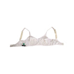 Dolce & Gabbana White Silk Satin Soft Cup Lingerie Bra Underwear, elegant design with soft underwire support, made in Italy.
