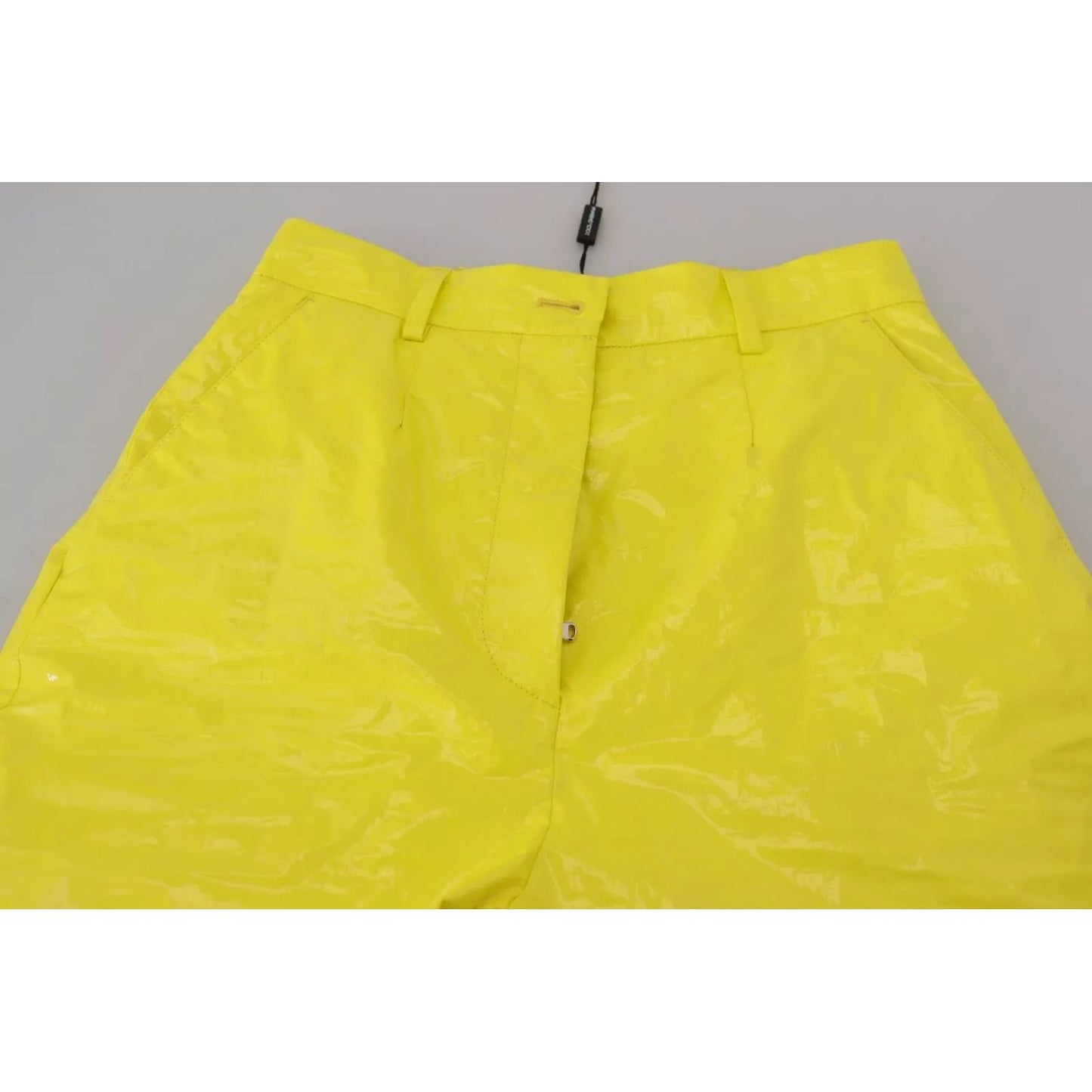 Dolce & Gabbana Yellow High Waist Skinny Women Trouser Pants