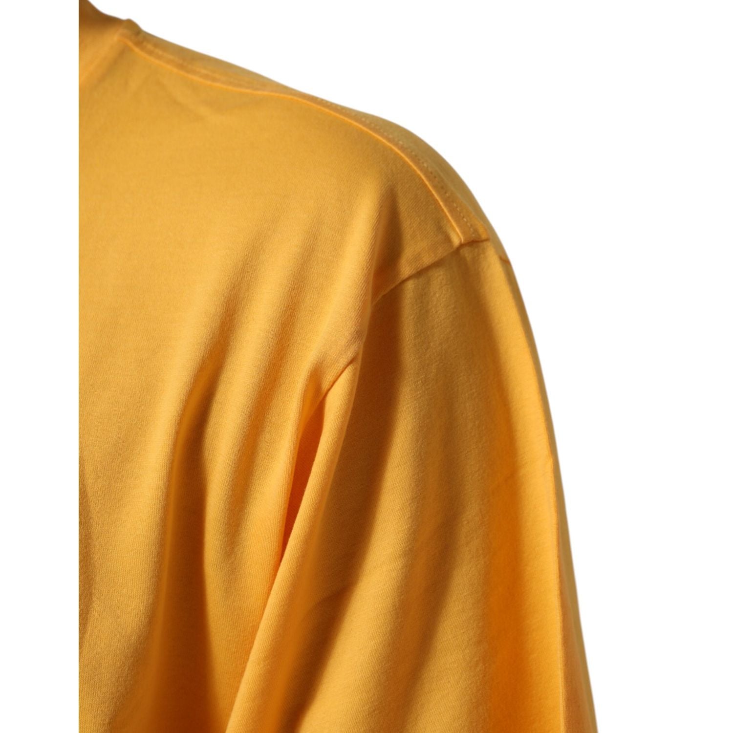 Dolce & Gabbana Yellow Secret Graden Floral Cotton CrewNeck T-shirt