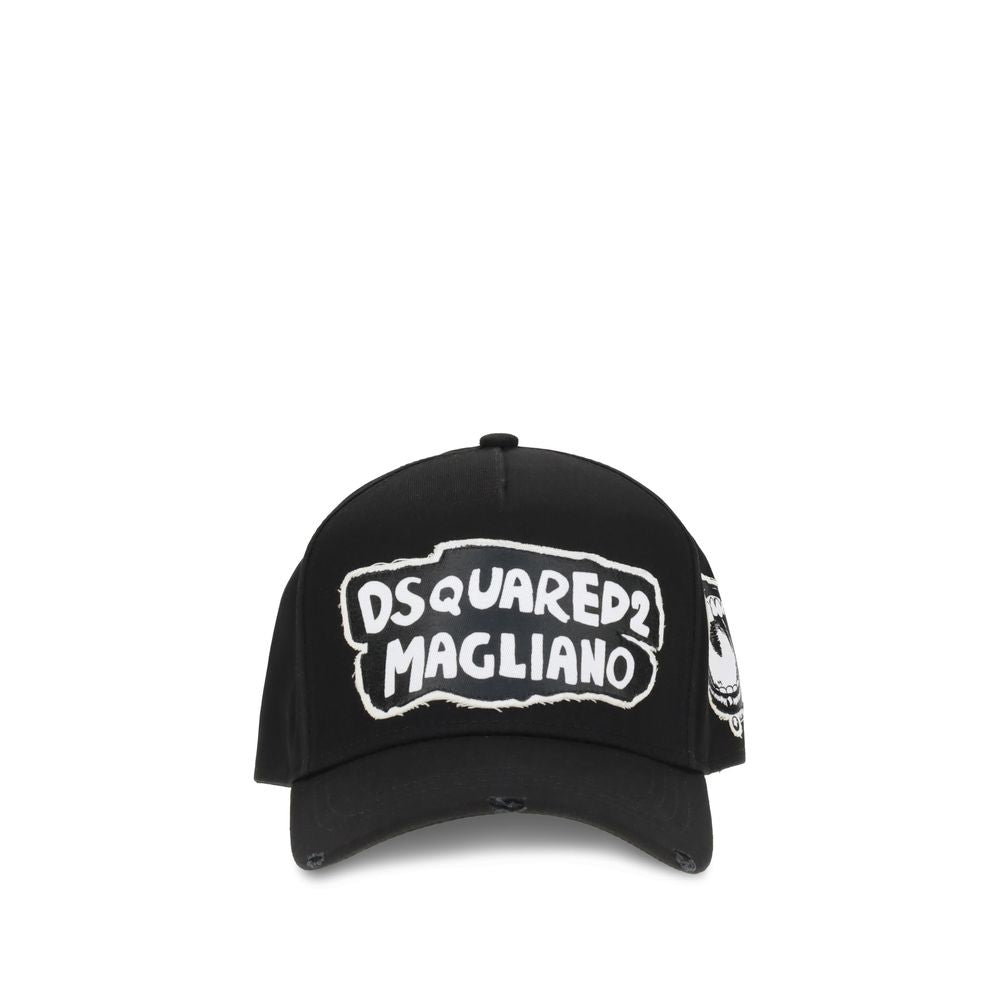 Dsquared² Black Cotton Cap (Baseball Hat)