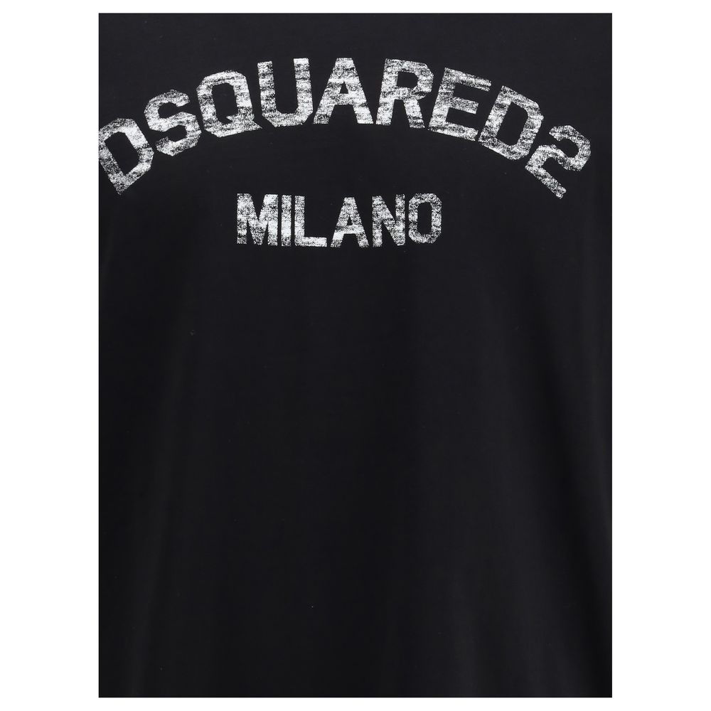Dsquared² Black Cotton T-Shirt