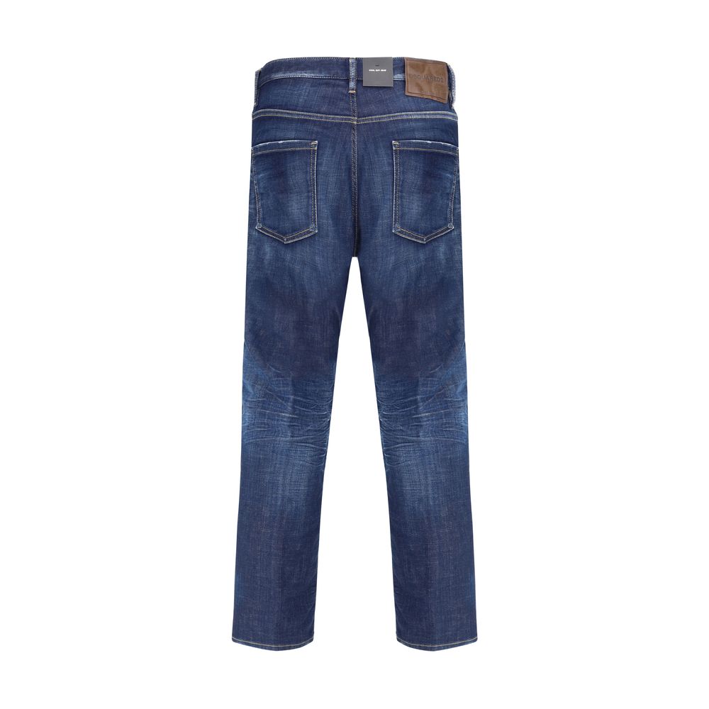 Dsquared² Blue Cotton Skinny Jeans