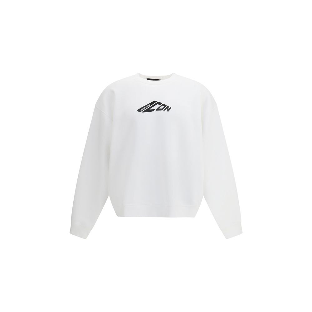Dsquared² White Cotton Sweatshirt