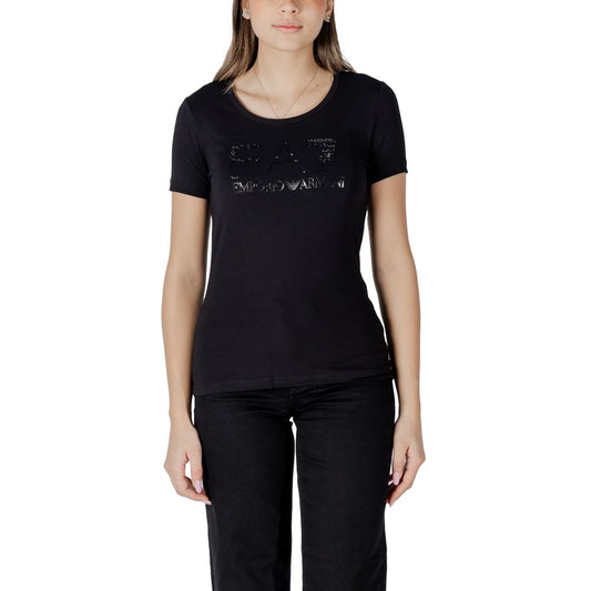 EA7 Emporio Armani Black Cotton Sportswear EA7 Emporio Armani