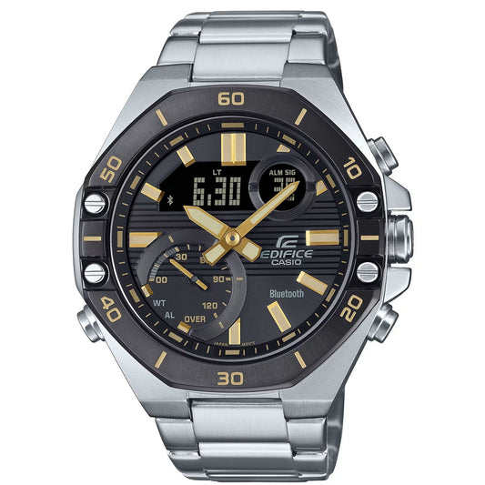 CASIO EDIFICE Mod. SPORT Bluetooth® wristwatch, stainless steel strap, water-resistant 10 ATM, multifunction quartz with official packaging.