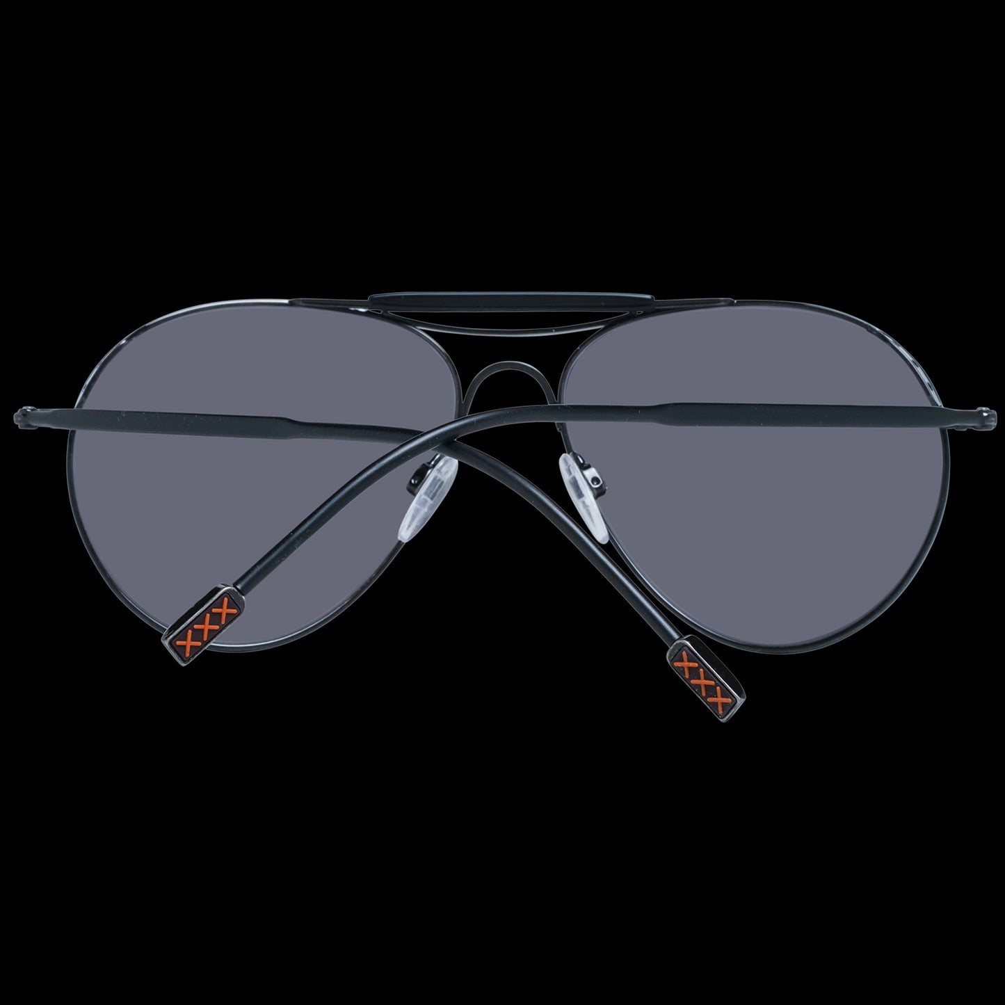 ERMENEGILDO ZEGNA MOD. ZC0020 02A57 sunglasses for gents with sleek black design and signature detailing, shown from back view.