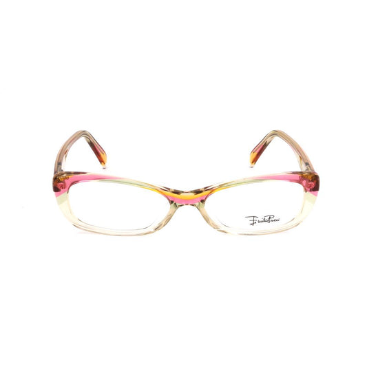 Emilio Pucci Multicolor Plastic Frames, women's glasses, 51/16/135mm size, multicolored print design, stylish eyewear.