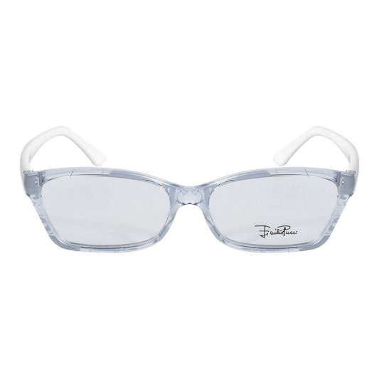 Emilio Pucci Transparent Plastic Frames - stylish women's glasses with clear plastic frames and white temples.