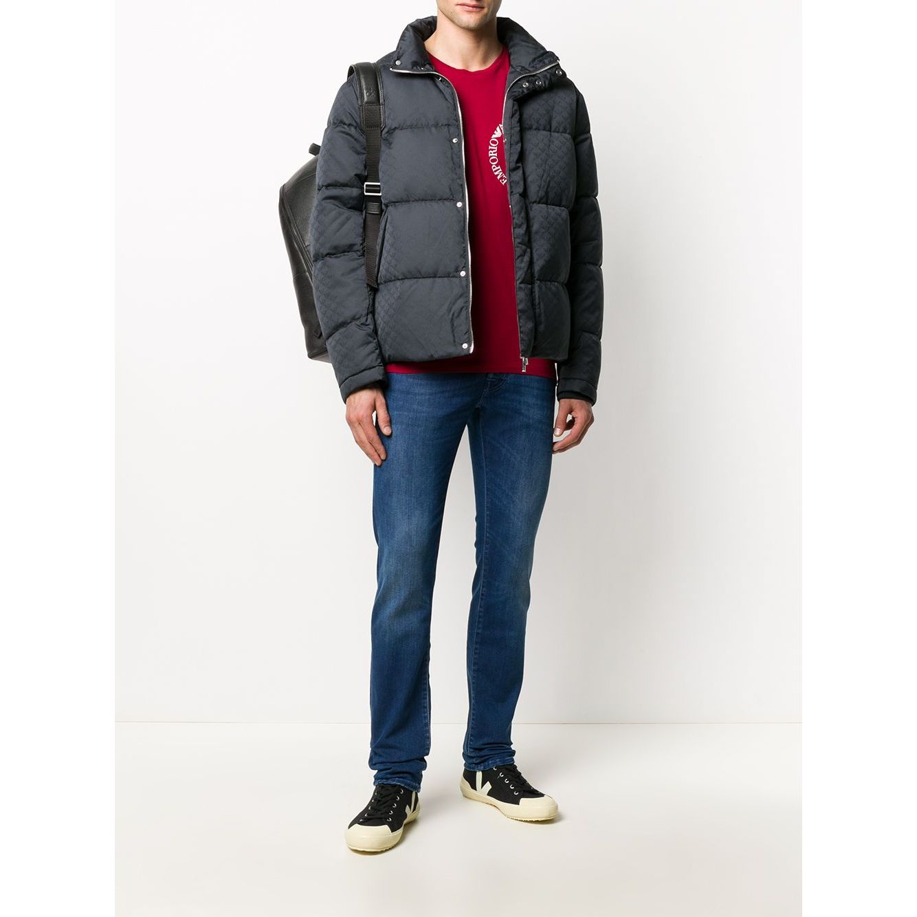 Emporio Armani Coats Blue Jackets